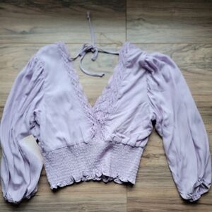 Inspired Hearts Lace V-Neck Top XL NWT